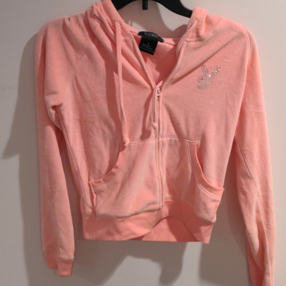 Vintage Pink Playboy Bunny zip-up